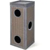Northix Katzenhaus mit 4 Ebenen, 99 cm, Sisal-Kratzstämme