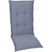 GO-DE Textilgesellschaft GO-DE Gartenstuhlauflagen hochlehner 120 x 50 x 7 cm blau