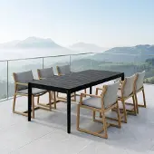 Suns /Ethnicraft Gartenmöbel-Set 7tlg. Teak 200x100cm