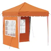 vidaXL Pop-up Partyzelt 195 x 195 x 245 cm Orange Oxford-Stoff