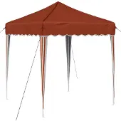 vidaXL Pop-up Partyzelt 195 x 195 x 245 cm Terrakotta Oxford-Stoff