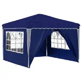 Syfax Pop-up Partyzelt 288 x 288 x 245 cm Blau Oxford-Stoff