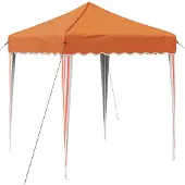 vidaXL Pop-up Partyzelt 195 x 195 x 245 cm Orange Oxford-Stoff