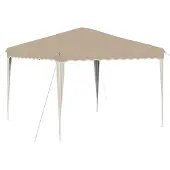 Syfax Pop-up Partyzelt 288 x 288 x 245 cm Creme Oxford-Stoff