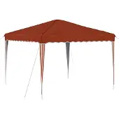 Syfax Pop-up Partyzelt 288 x 288 x 245 cm Terrakotta Oxford-Stoff