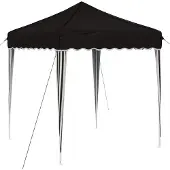 vidaXL Pop-up Partyzelt 195 x 195 x 245 cm Schwarz Oxford-Stoff