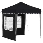 Syfax Pop-up Partyzelt 195 x 195 x 245 cm Anthrazit Oxford-Stoff