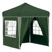 Syfax Pop-up Partyzelt 195 x 195 x 245 cm Grün Oxford-Stoff