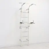 Jeflex Sprossenwand ClimbMaxx M9 inkl. Dip-Station Weiß / Pastel