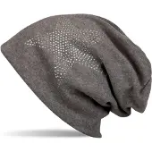 StyleBREAKER Beanie "Warme Beanie Mütze mit Strass Stern" 1 Stk.