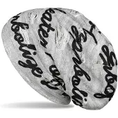 StyleBREAKER Beanie "Beanie mit Sprüche Print und Rissen" 1 Stk.