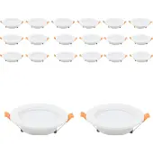 Aopunly LED Einbaustrahler 20x 5W KaltWeiß 6000K