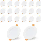 Jayseuw LED Einbaustrahler 20x 5W KaltWeiß 6000K