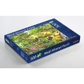 Quelle Wimmel-Puzzle Wald 49x36 cm, von Dr. Roland Spohn, mit 62 versteckten Bewohnern
