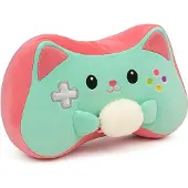 Landahl & Baumann Kuscheltier Joystick 30 cm rosa-türkis – Weiches Plüschtier, Stofftier