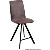 58 aufm Kessel Thekenstuhl (4er-Set) Deedee 47x109x60 Schwarz/Braun