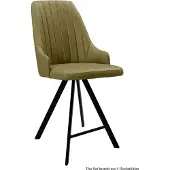 58 aufm Kessel Thekenstuhl (4er-Set) Demeter 52x108x60 Schwarz/Olivgrün