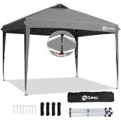 Sekey Faltpavillon 3x3 m, wasserdicht, UV-Schutz 50+, belüftet, 3 Höhen, stabil & windfest