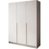 Lookway Kleiderschrank SAVAGE, 3-türig, Kaschmir, 150x200x56 cm, mit Kleiderstange und Regalfächern