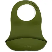 Wiky New Baby Silikon-Lätzchen in Olivgrün
