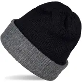 StyleBREAKER Strickmütze "Wende Feinstrick Beanie doppelt gestrickt" 1 Stk.