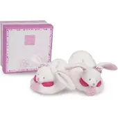Doudou et Compagnie Hausschuhe mit Rassel, Rosa