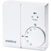 Eberle 053610291900 Raumregler Funksender 868 MHz, analoge Temperatureinstellung und Schalter, Batteriebetrieb. INSTAT 868-r1