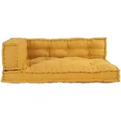 vidaXL Pallet Sofa Kissen 3 pcs Gelb 120 x 80 x 38 cm Stoff