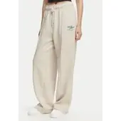Tommy Hilfiger Jogginghose Logo Exaggerated Seam WW0WW50783 Creme Relaxed Fit