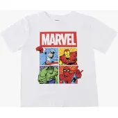 Marvel T-Shirt, Weiß, 116-122