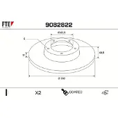 FTE Bremsscheibe COATED RANGE FTE 9082822