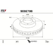 FTE Bremsscheibe COATED RANGE FTE 9082786