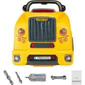 SucceBuy Motorspielzeug 60-teiliges Set für Kindermechaniker, Autoreparatur-LKW, Gelb