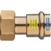 FRABO Verschraubung mit Schwenk-Mutter flachdichtend 1 1/4 x 28 mm Rotguss