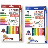 Penword Dreieckige Bleistifte + Spitzer, 12 Farben