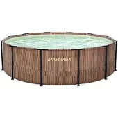 Marimex Florida Pool 4,57x1,32 m mit Skimmer - TEAK-Optik
