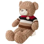Bigbuy Gestreifter Teddybär Im Pullover 120 Cm