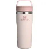 Stanley The Café-To-Go Travel Mug 16oz, Rose Quartz 10-21324-0007 Thermobecher mit Dreh- und Trinkdeckel, 470 ml