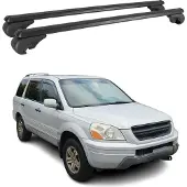 Omac Dachträger für Honda Pilot 2002-2015 Gepäckträger Grundträger Alu Schwarz 2x