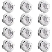 Monzana LED Einbauleuchte Krog 12er-Set Weiß