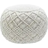 Zandiara Pouf Julie in Natur ca. 50x35x50cm
