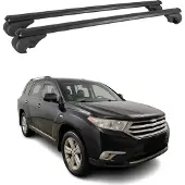 Omac Dachträger für Toyota Highlander 2007-2013 Gepäckträger Grundträger Alu Schwarz