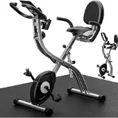 Sportana Heimtrainer Fahrrad EAGLE 3 – 3in1 Ausdauer Ergometer – Klappbar – LCD Display – Höhenverstellbar – inkl. Fitnessbänder – Hometrainer, Fitnessbike, Workout Bike, Trimmrad, Indoor Bike