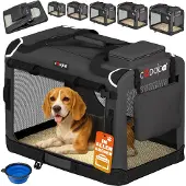 Cadoca Hundetransportbox Größe L faltbar 70x52x50 cm