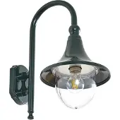 LINDBY Außenwandleuchte Daphne , dimmbar, grün, Aluminium, Antik, Wandleuchte außen