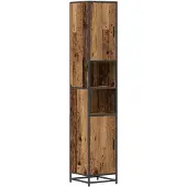 vidaXL Badezimmermöbel-Set Altholz 35 x 37,5 x 188,5 cm Holzwerkstoff
