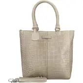 Burkely Zeitlos elegante Leder Handtasche mit markanter Strukturprägung, stabilen Tragehenkeln und Schulterriemen