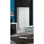 Vipack Kleiderschrank Lara 2 grifflose Türen - weiß