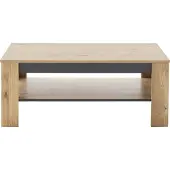 Freiraum Couchtisch >GRENO< in Wildeiche Nachbildung - 115x46x65 (BxHxT)