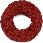 StyleBREAKER Strickschal "Strick Loop mit Bubblemuster" 1 Stk.